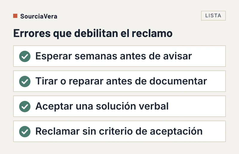 Lista de cuatro errores que debilitan un reclamo a un proveedor chino