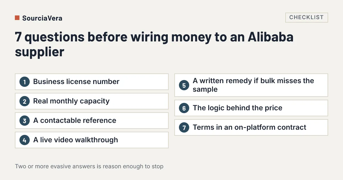 7 Questions to Ask Before You Wire Money to an Alibaba Supplier