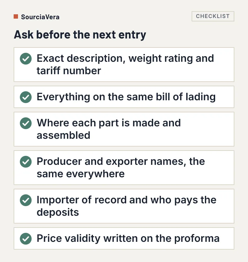 Checklist of six things to ask a supplier and forwarder before importing trailers or trailer parts from China